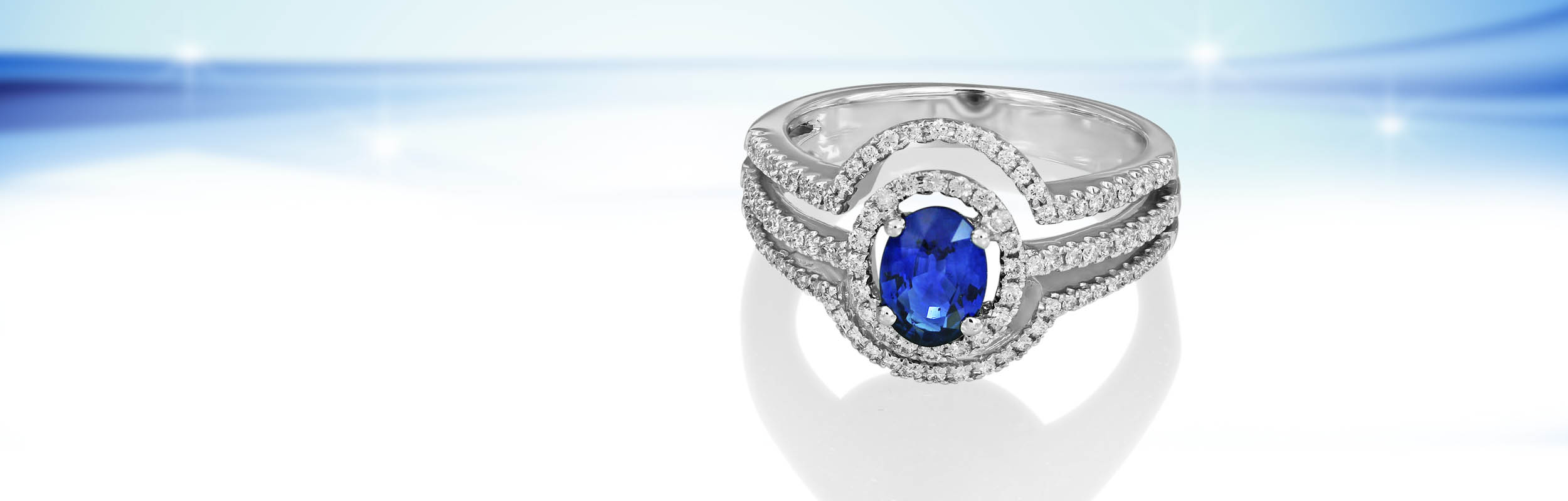 Sapphire and Diamond Rings